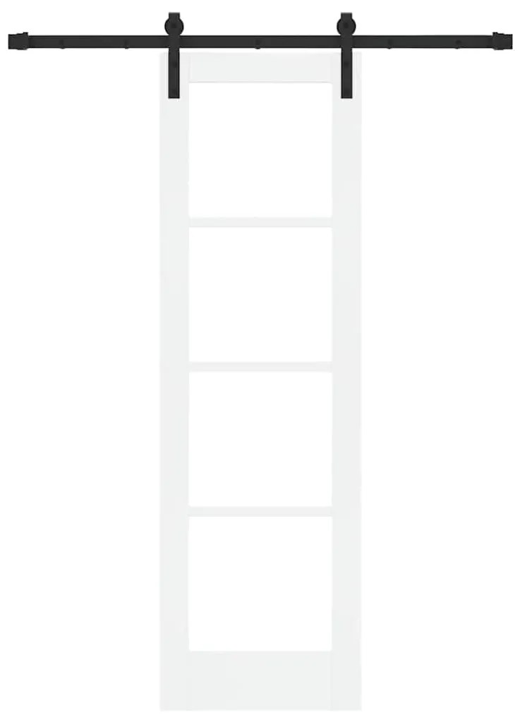 vidaXL Συρόμενη Πόρτα ORKDAL Λευκό 61 x 198.5 εκ. Ξύλο και μέταλλο