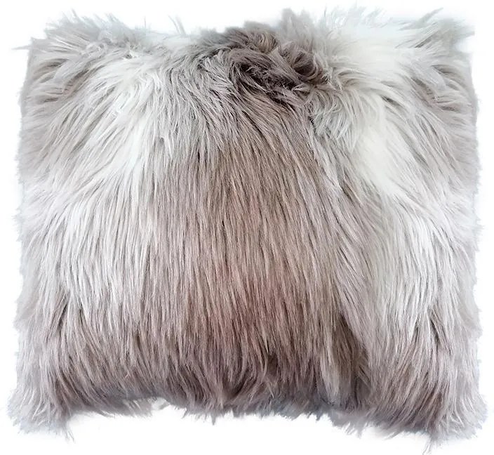 ΔΙΑΚΟΣΜΗΤΙΚΟ ΜΑΞΙΛΑΡΙ Fylliana 23394 ME MICROFIBER ΜΠΕΖ-ΛΕΥΚΟ ΧΡΩΜΑ 45x45εκ