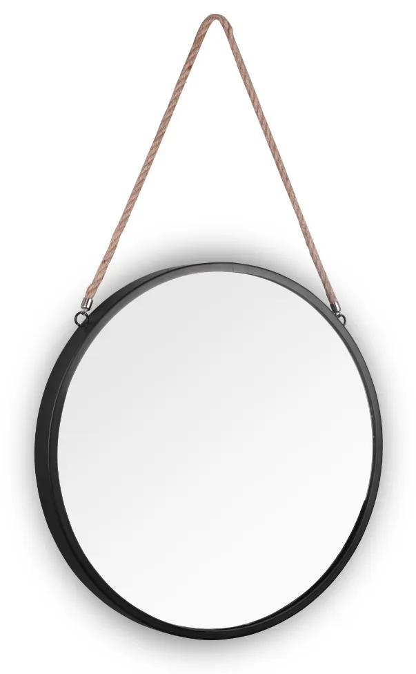 Καθρέπτης Επίτοιχος Στρογγυλός Ø40 εκ. Black Μέταλλο Mirrors &amp; More Nina 1490102
