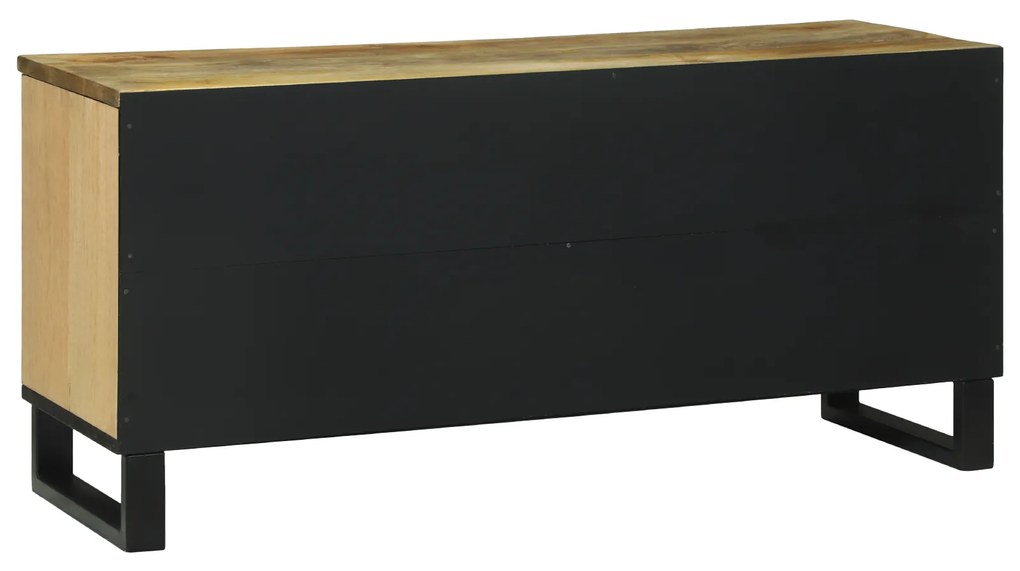 vidaXL Ντουλάπα τηλεόρασης - 100 x 33.5 x 46 εκ., φτιαγμένη από μασίφ ξύλο μάνγκο.