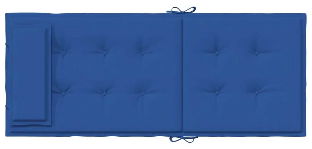 Μαξιλάρια Καρέκλας με Πλάτη 4 τεμ. Μπλε Ρουά από Ύφασμα Oxford - Μπλε