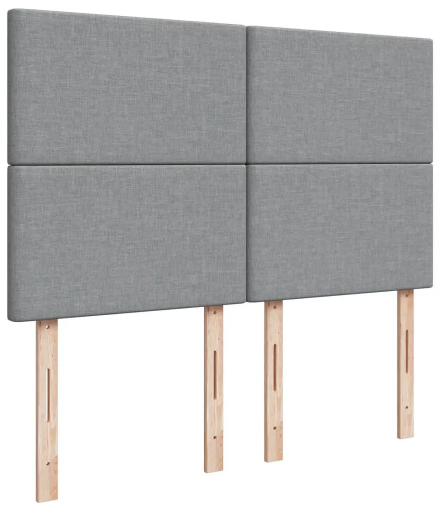 vidaXL Κρεβάτι Boxspring με Στρώμα Αν. Πράσινο 160x200εκ Υφασμάτινο