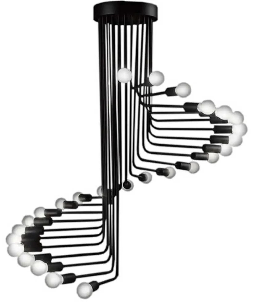 Φωτιστικό Οροφής Stairs 01024 Black GloboStar Metal