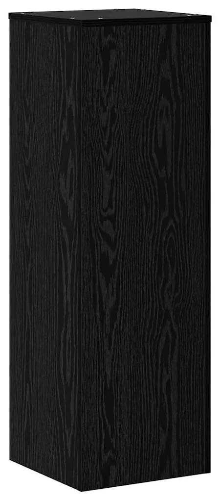vidaXL Βάση φυτών Μαύρη Οξυά 33 x 33 x 100 cm Επεξεργασμένο ξύλο