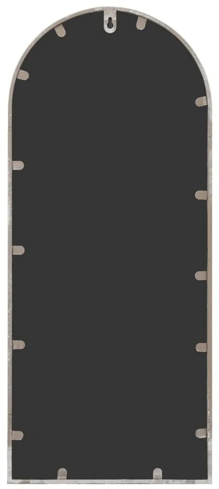 vidaXL Καθρέφτης Κήπου για Εξ. Χώρους Λευκό της Άμμου 100x45 εκ Σίδερο