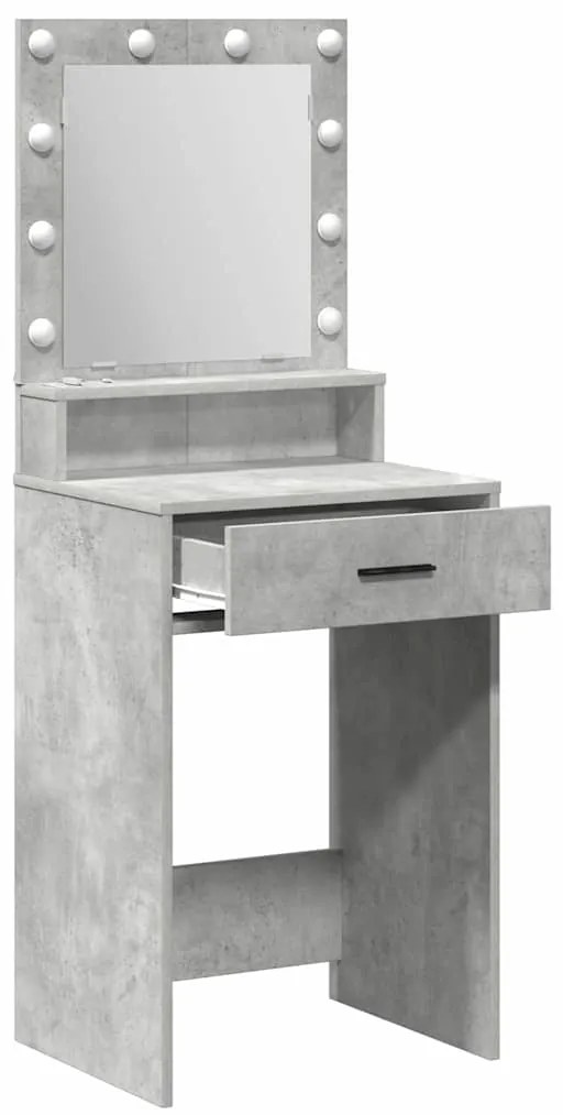 vidaXL Κομοδίνο Γκρι σκυροδέματος 50 x 41 x 135 εκ Επεξεργασμένο ξύλο