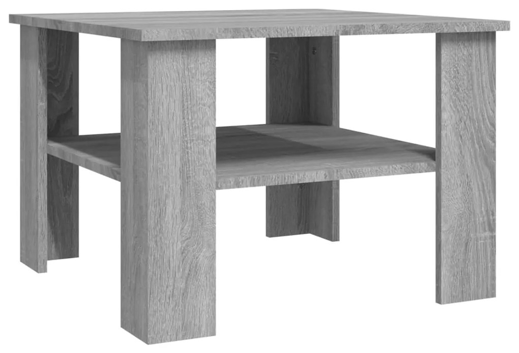 vidaXL Τραπεζάκι Σαλονιού Γκρι Sonoma 60x60x42 εκ. Επεξεργασμένο Ξύλο