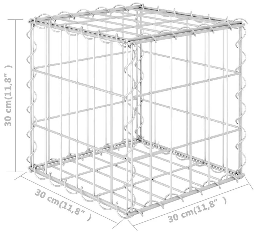 vidaXL Συρματοκιβώτιο Κύβος 30 x 30 x 30 εκ. από Ατσάλινο Σύρμα