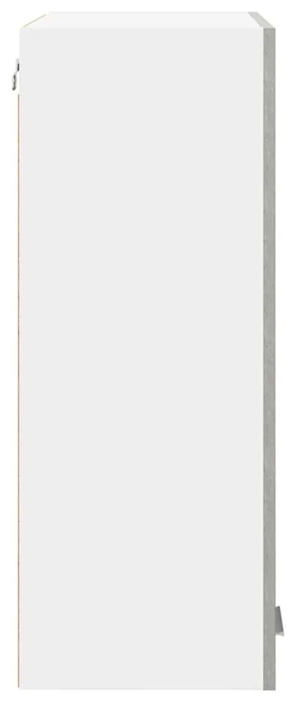 vidaXL Κρεμαστό ντουλάπι με αποθήκευση Σκυρόδεμα Γκρι 60 x 31 x 80 εκ.