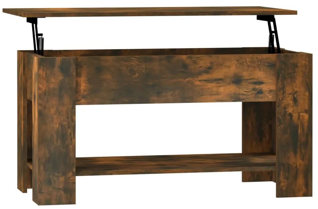 vidaXL Τραπεζάκι Σαλονιού Καπνιστή Δρυς 101x49x52 εκ. Επεξεργ. Ξύλο