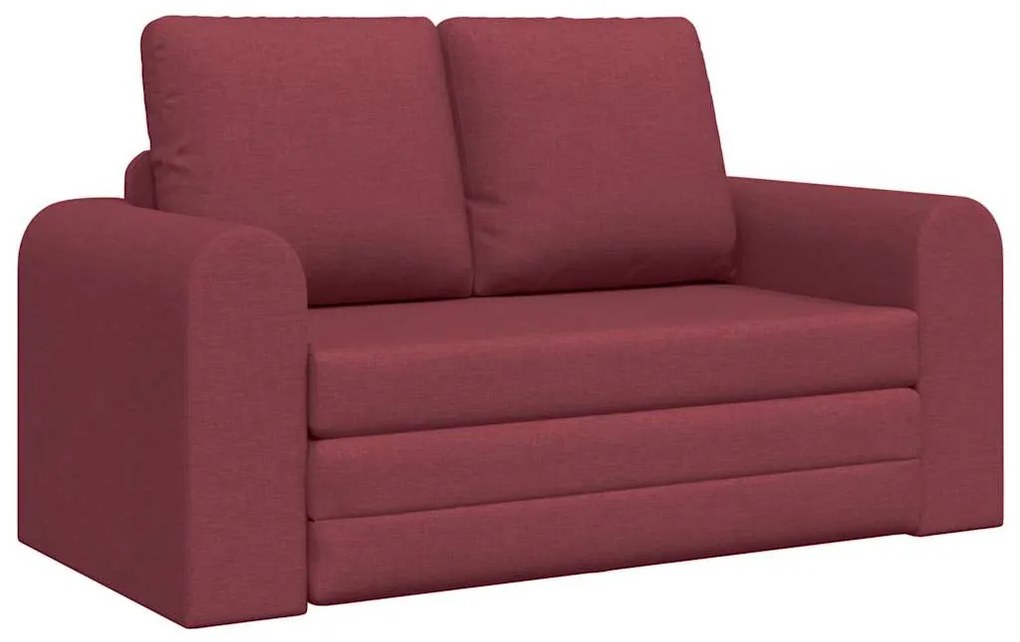 vidaXL Κρεβάτι καναπές Μπορντό 148 x 71 x 83 εκ. ύφασμα