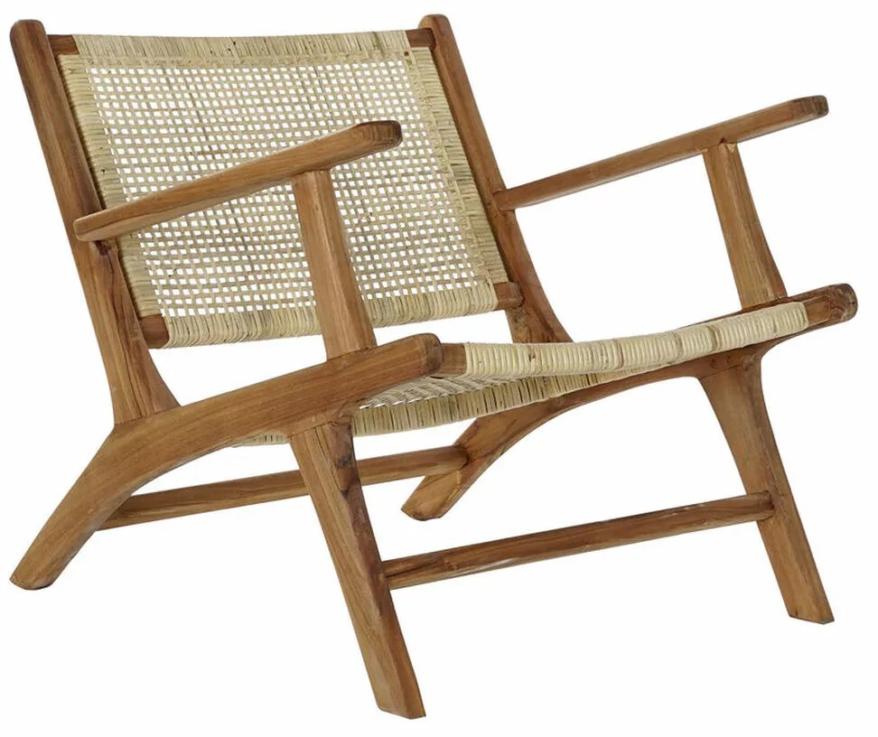 Κάθισμα DKD Home Decor MB-182316 Φυσικό Ανοιχτό καφέ Ξύλο Τικ 69 x 78 x 68 cm