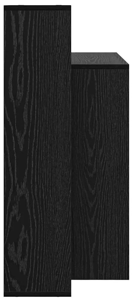 vidaXL Γραφείο με ράφι Μαύρη δρυς 100 x 40 x 90 cm Επεξεργασμένο ξύλο