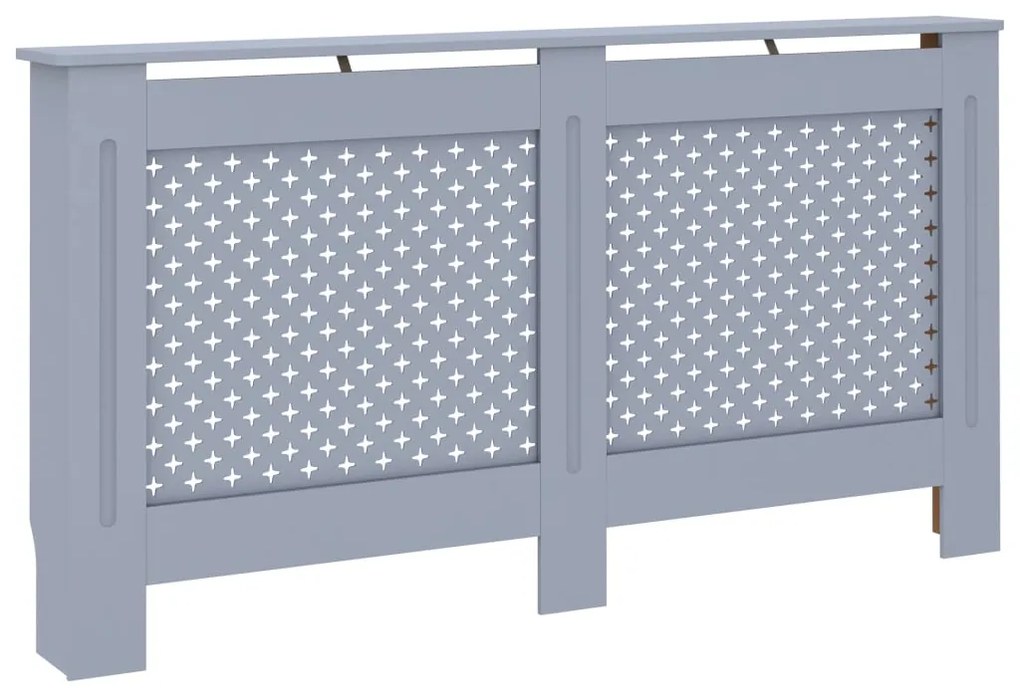 vidaXL Κάλυμμα Καλοριφέρ Ανθρακί 152 x 19 x 81,5 εκ. από MDF