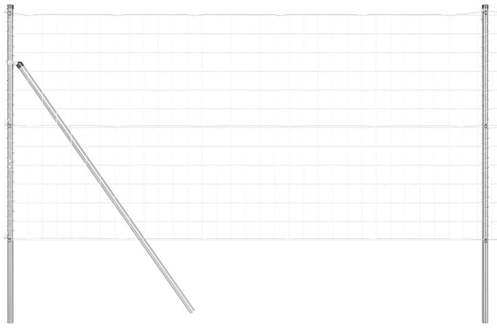 vidaXL Euro Fence με 7 Πόστα 1.4x10 μ Γαλβανισμένος Χάλυβας