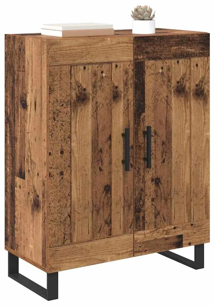 vidaXL Πλαϊνό γραφείο Παλιό Ξύλο 69,5 x 34 x 90 εκ.