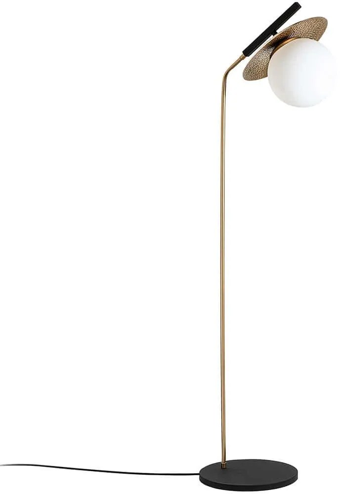 Φωτιστικό Δαπέδου Anemon 521SHN1538 37x30x138cm 1xE27 40W Gold Opviq