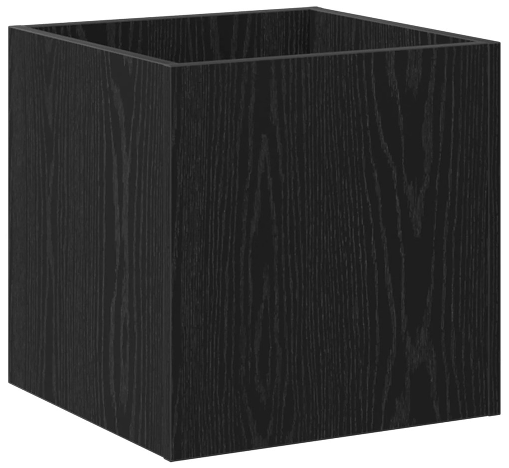 vidaXL Κιβώτιο Φυτών Μαύρο Δρυς 40x40x40 εκ Κατασκευασμένο Ξύλο