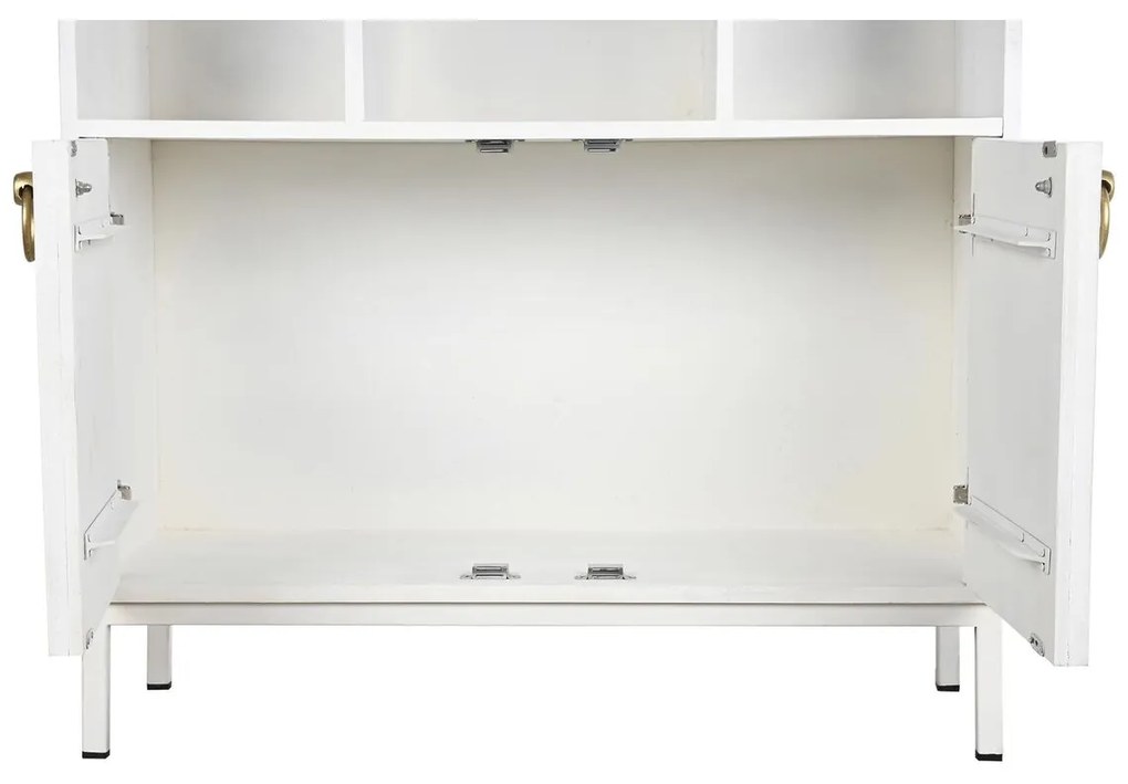 Ράφια DKD Home Decor Λευκό Μέταλλο Ξύλο από Μάνγκο 90 x 40 x 180 cm