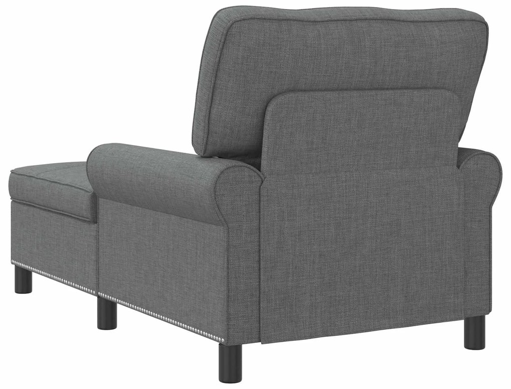 vidaXL Χαλάρωση με μαξιλάρι Σκούρο Γκρι 91 x 157 x 91 εκ. ύφασμα