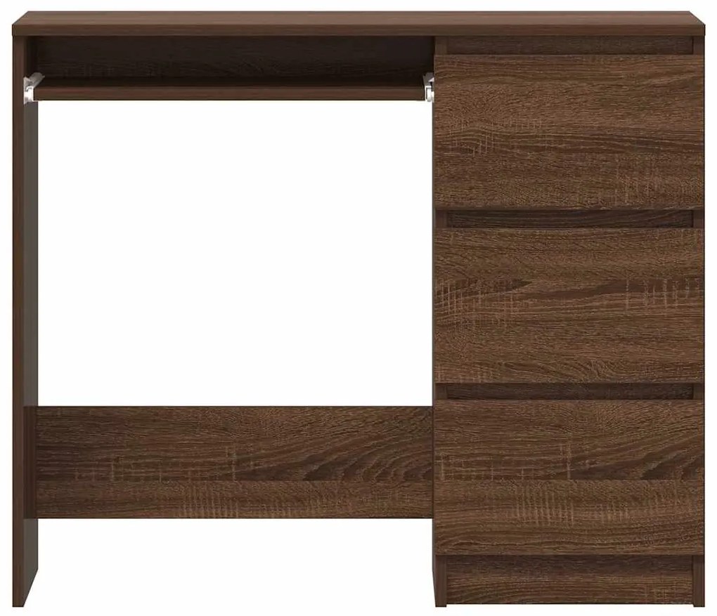 vidaXL Γραφείο Καφέ Δρυς 90 x 45 x 76 εκ. από Επεξεργασμένο Ξύλο