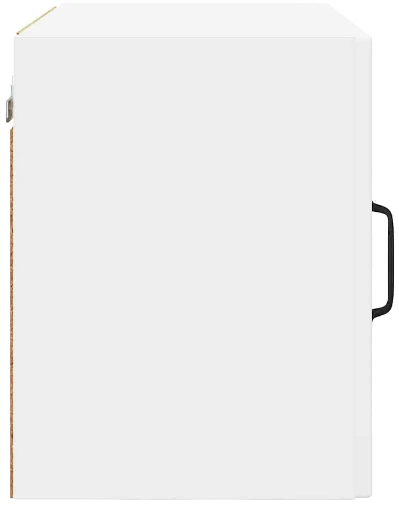 vidaXL Κρεμαστό ντουλάπι κουζίνας με ράφι Λευκό 50 x 31 x 40 εκ.