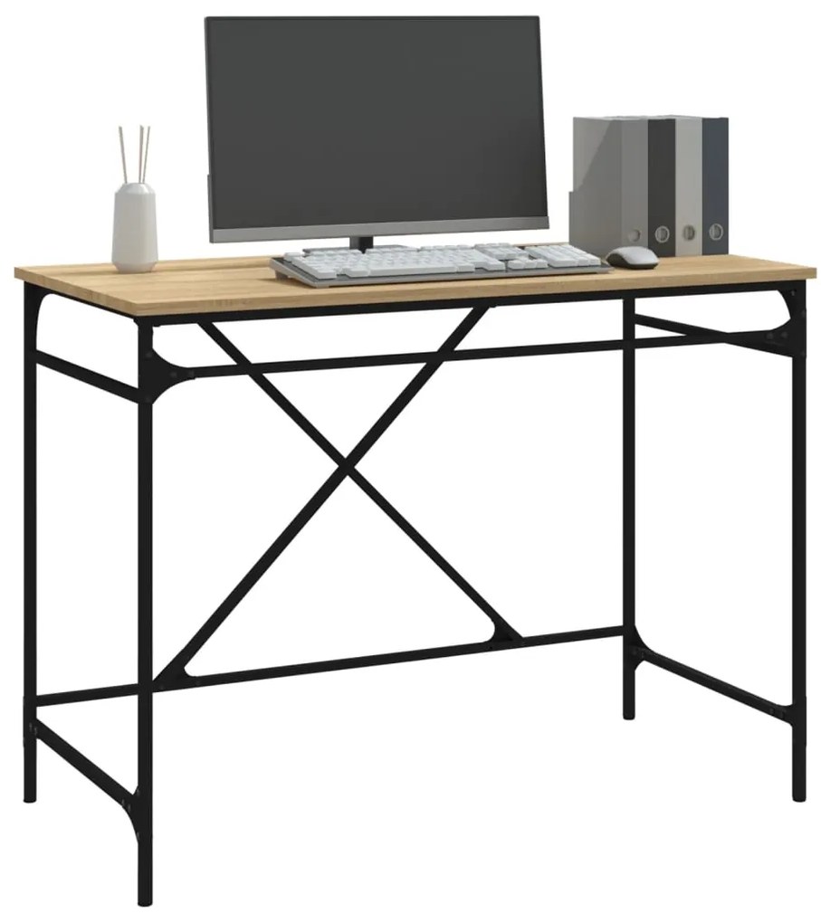 vidaXL Γραφείο Sonoma Δρυς 100 x 50 x 75 εκ. από Επεξεργασμένο Ξύλο