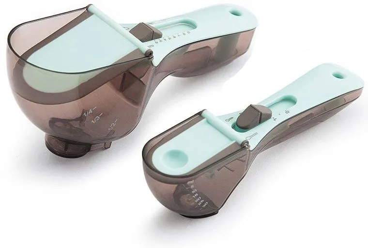 Ρυθμιζόμενη μεζούρα κουτάλι - Adjustable measuring spoon