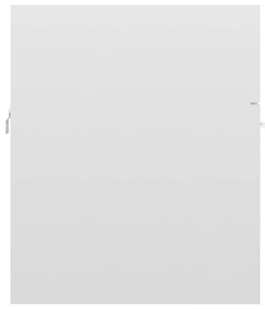 vidaXL Ντουλάπι Νιπτήρα Γυαλιστερό Λευκό 41x38,5x46 εκ από Επεξ. Ξύλο