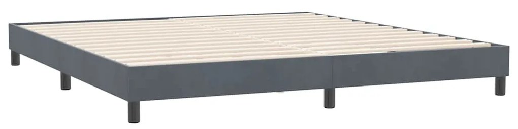 ΚΡΕΒΑΤΙ BOXSPRING ΜΕ ΣΤΡΩΜΑ ΣΚΟΥΡΟ ΓΚΡΙ 180X210 ΕΚ. ΒΕΛΟΥΔΙΝΟ 3317086