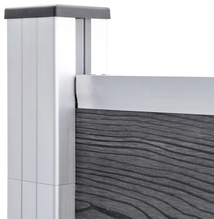 vidaXL Πάνελ Περίφραξης Γκρι 526 x 186 εκ. από WPC