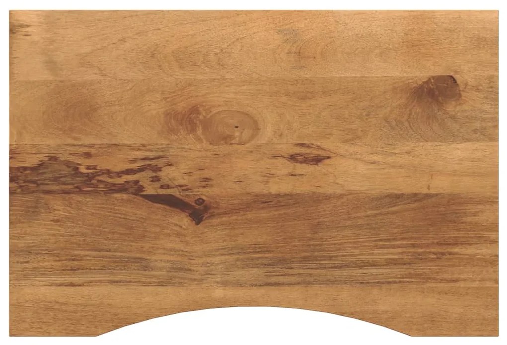 vidaXL Επιφάνεια Γραφείου Καμπύλη 100x60x2,5εκ Μασίφ Ακατ. Μάνγκο