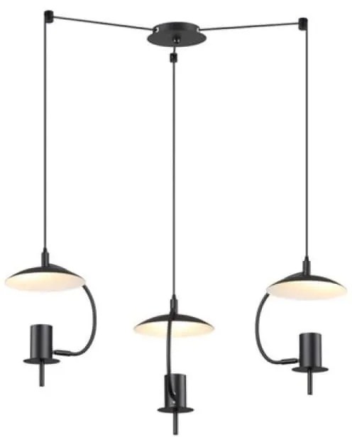 Φωτιστικό Οροφής ZM933P60B 3ΧGU10 D60XH150 Black Aca Decor Metal