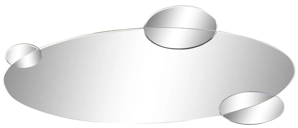 Τοίχο καθρέφτη DKD Home Decor Μαύρο Σύγχρονη Κύκλους 120 x 2 x 49 cm