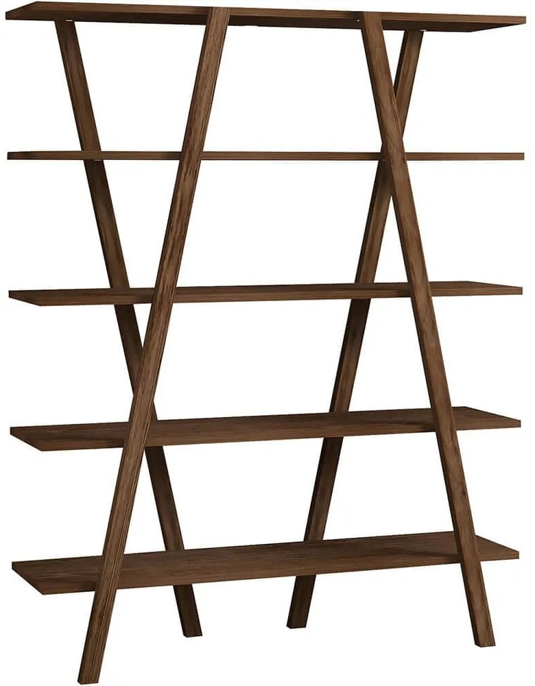 Βιβλιοθήκη Perla 835PUQ3616 115x29,5x144cm Walnut