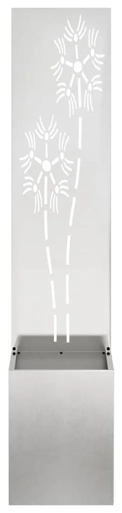 vidaXL Οθόνη Ιδιωτικότητας Κήπου Ασημί 32 x 140 εκ. Ανοξείδωτο ατσάλι