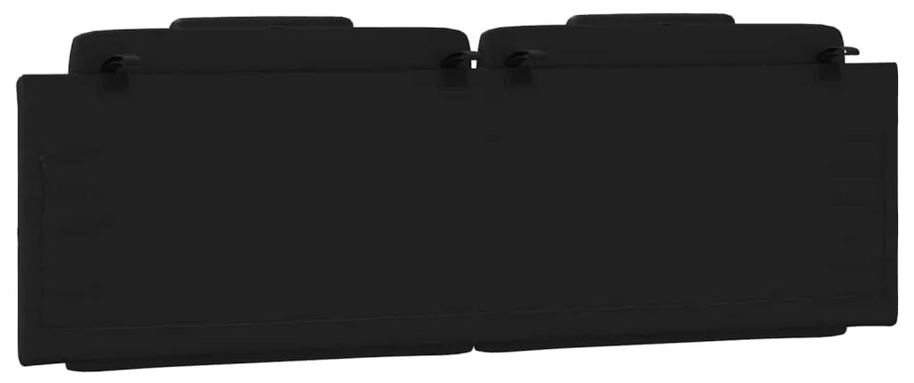 vidaXL Μαξιλάρι για Κεφαλάρι Viana Μαύρο 160 εκ. από Συνθετικό Δέρμα