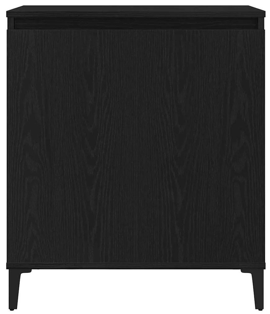 vidaXL Πλαϊνό γραφείο Μαύρο 60 x 35 x 70 cm Επεξεργασμένο ξύλο