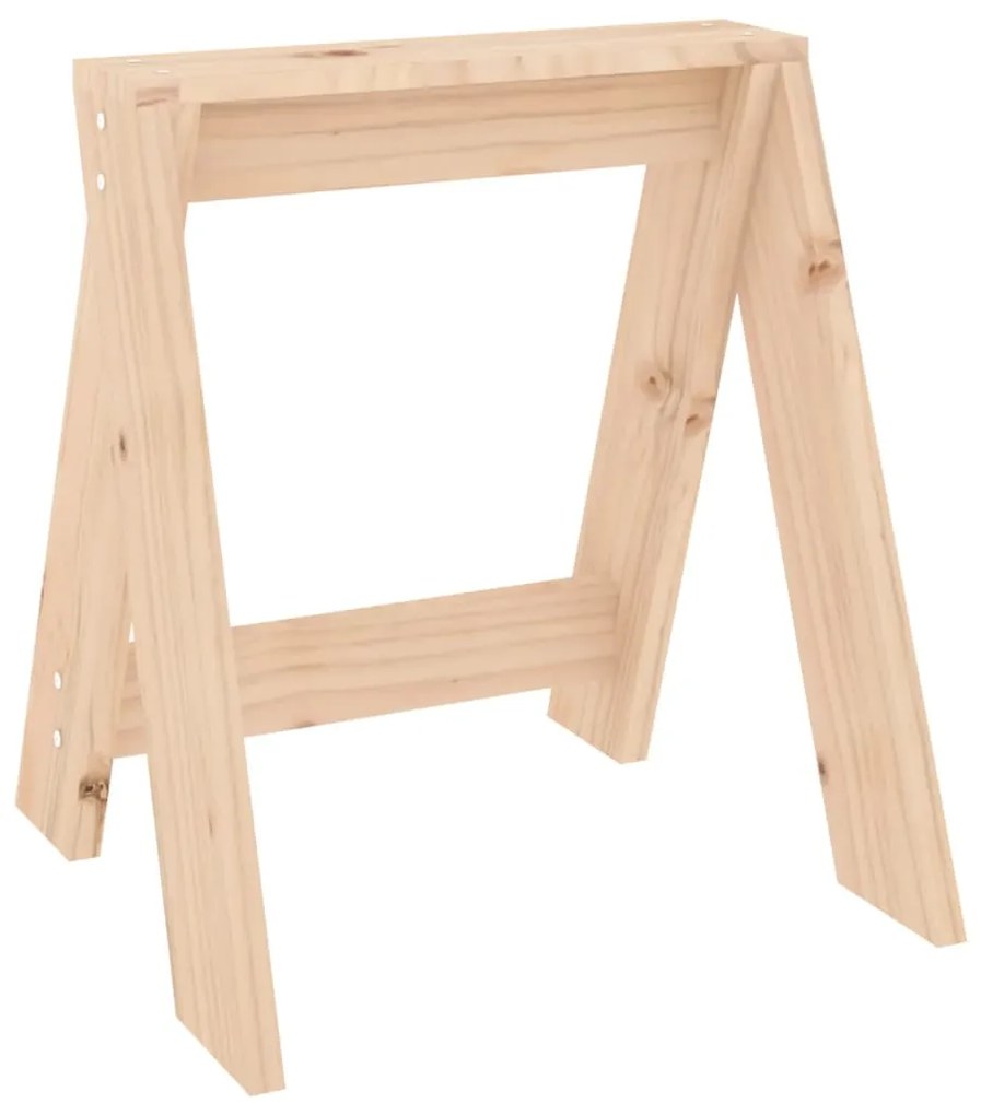 vidaXL Σκαμπό 2 τεμ. 40 x 40 x 45 εκ. από Μασίφ Ξύλο Πεύκου