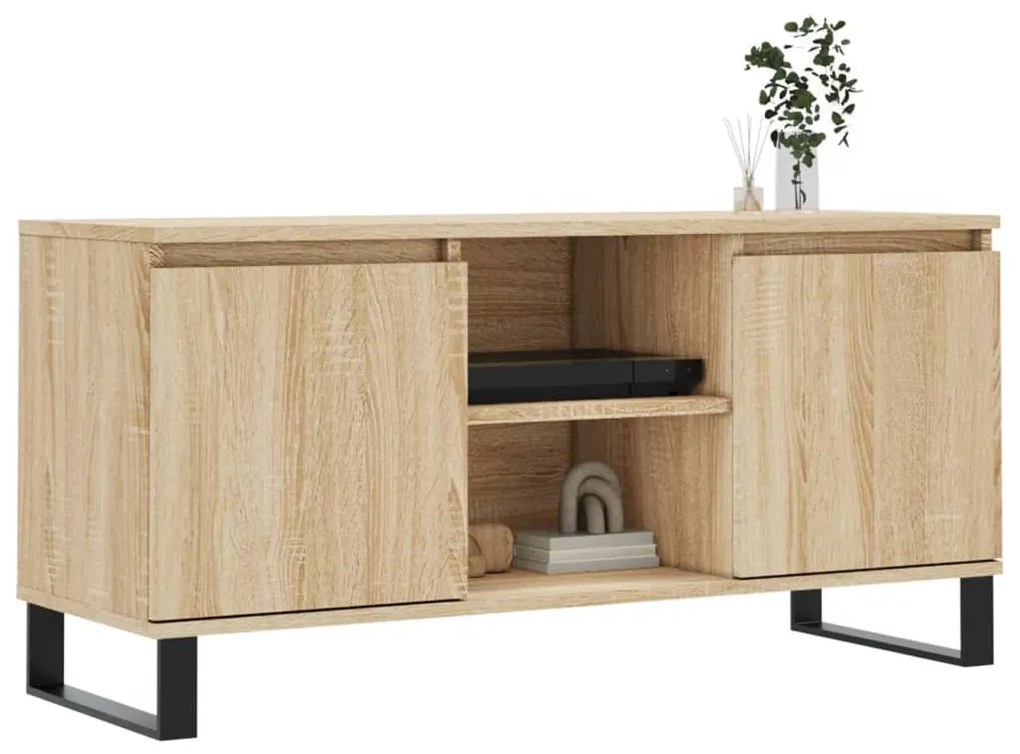 vidaXL Έπιπλο Τηλεόρασης Sonoma Δρυς 104 x 35 x 50 εκ. Επεξεργ. Ξύλο