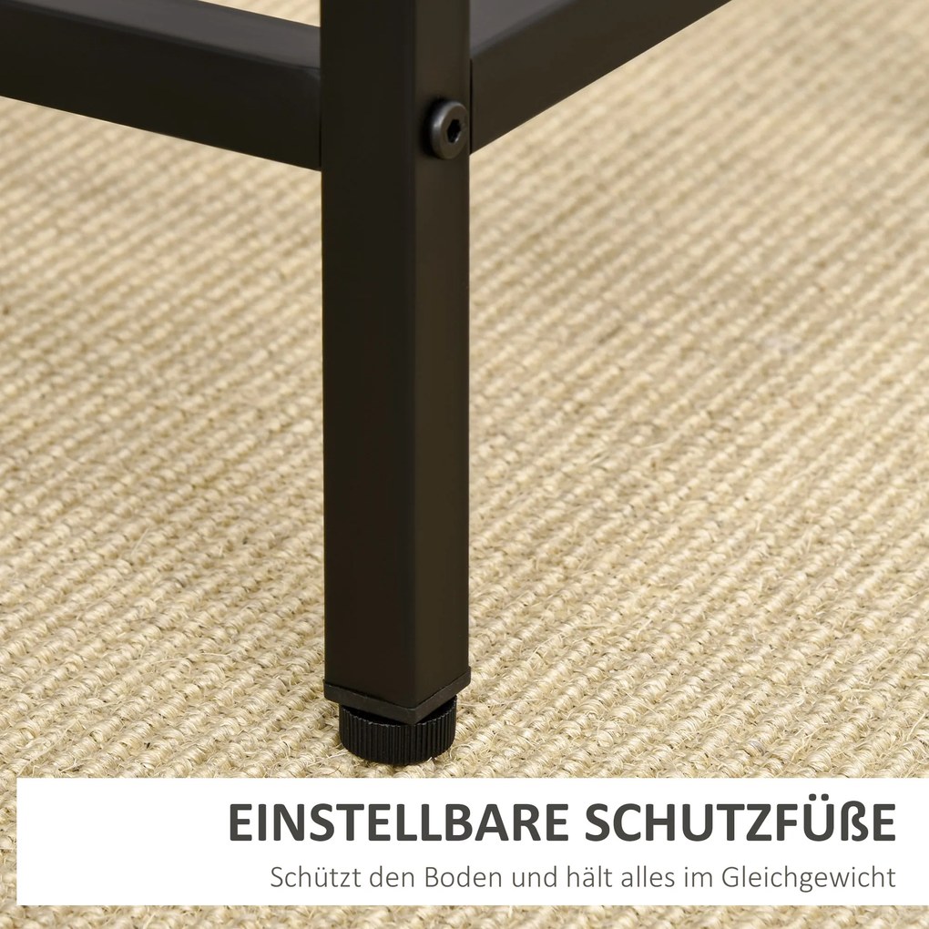 HOMCOM Σετ Τραπεζαρίας Μπαρ με 4 Σκαμπό Μπαρ Σετ 5 τεμαχίων Ατσάλι Δρυς