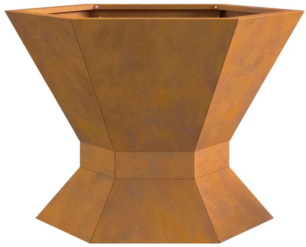vidaXL Φωτιά Καφέ 50 x 50 x 40 cm Ατσάλι σκληρυθέν στον αέρα