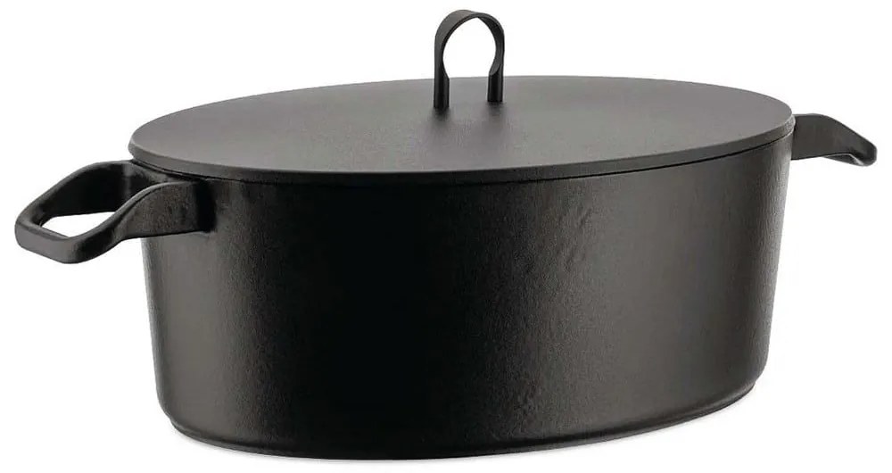 Γάστρα La Cintura Di Orione 90108 5,7Lt 32x23x11,5cm Black Alessi Ανοξείδωτο Ατσάλι