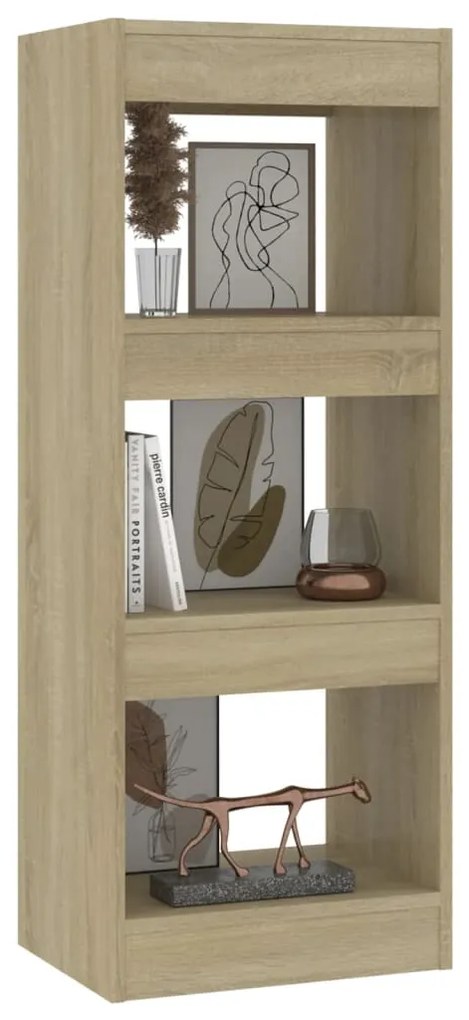 vidaXL Βιβλιοθήκη/Διαχωρ. Χώρου Sonoma Δρυς 40x30x103 εκ. Επεξ. Ξύλο