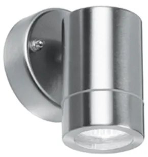 Φωτιστικό Σποτ Τοίχου GU10 IP54 INOX-Γυαλί σε Ασημί HI7032A ACA-HI7032A-Ασημί HI7032A