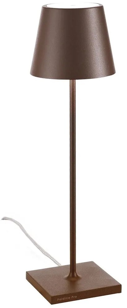 Φωτιστικό Επιτραπέζιο Επαναφορτιζόμενο Poldina LD0345R3 Φ11x38cm LED 2200/2700/3000K 400/440/451Lm Rust Zafferano