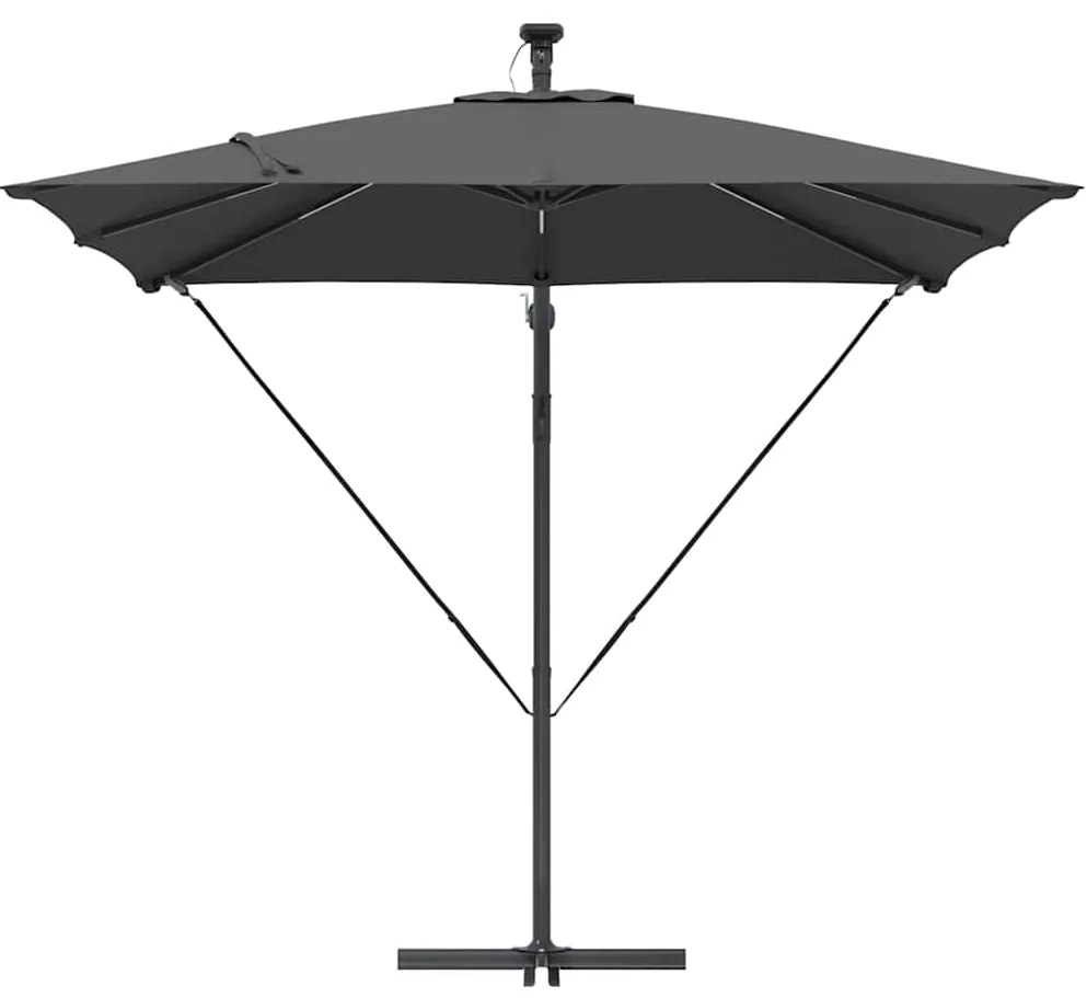 vidaXL Ομπρέλα Cantilever Banana Ανθρακί 249 x 249 x 250 εκ.