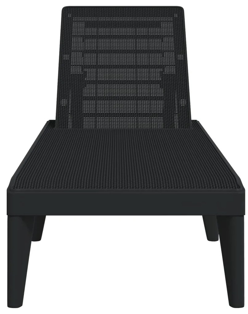 vidaXL Ξαπλώστρα Ανθρακί 186 x 60 x 29 από Πολυπροπυλένιο