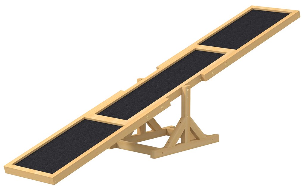 PawHut Ράμπα ισορροπίας για σκύλους για εκπαίδευση Agility, αντιολισθητική, αντοχή έως 50 kg, 180 x 30 x 30 cm