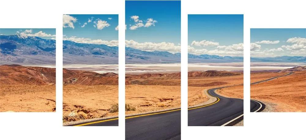 Δρόμος με εικόνα 5 τμημάτων στη μέση της χώρας - 100x50